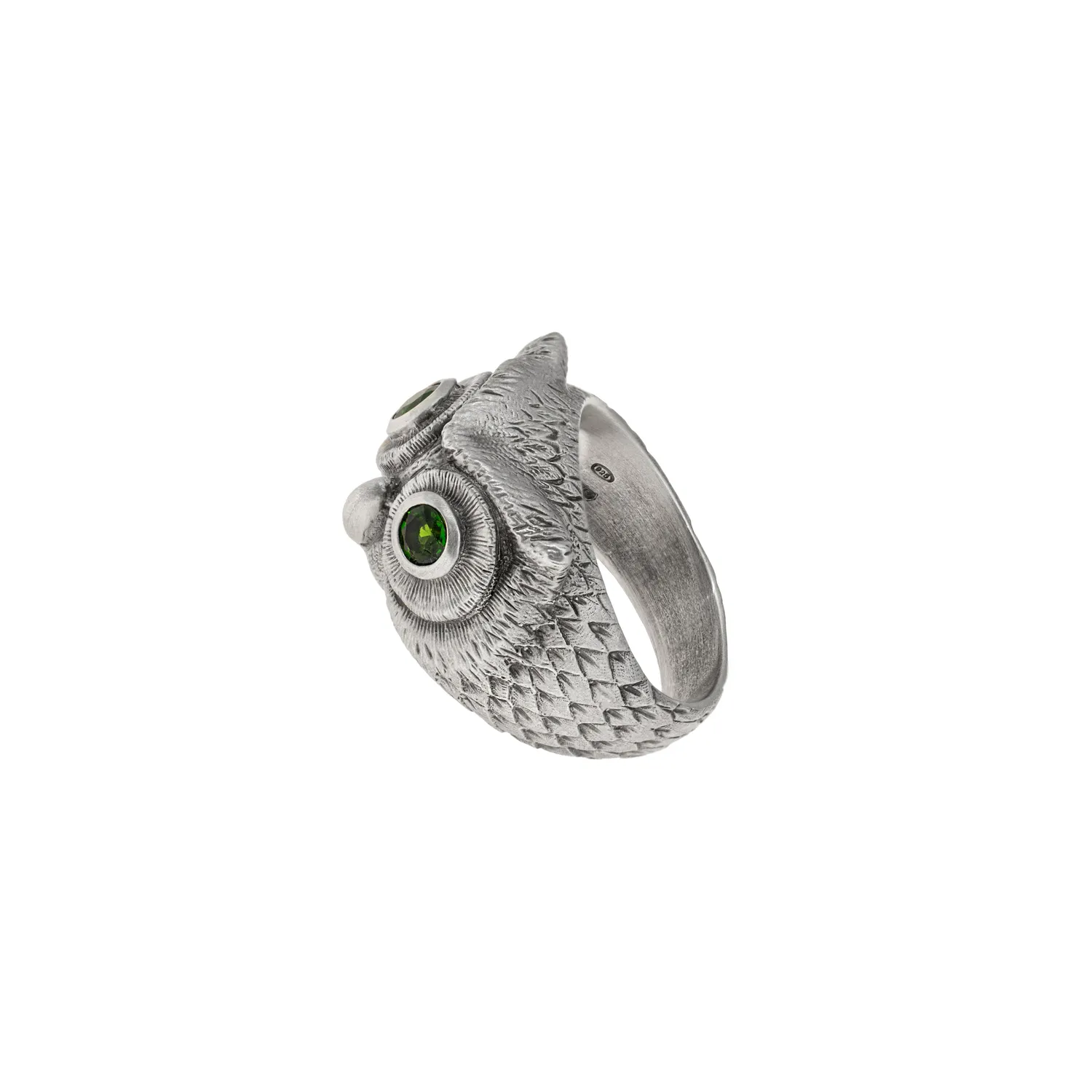 Lorella Tamberi Canal Artemis Eagle Owl bague diopside taille 12