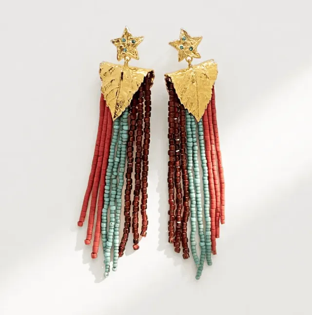 Elise Tsikis Kachina Odessa boucles étoile perles