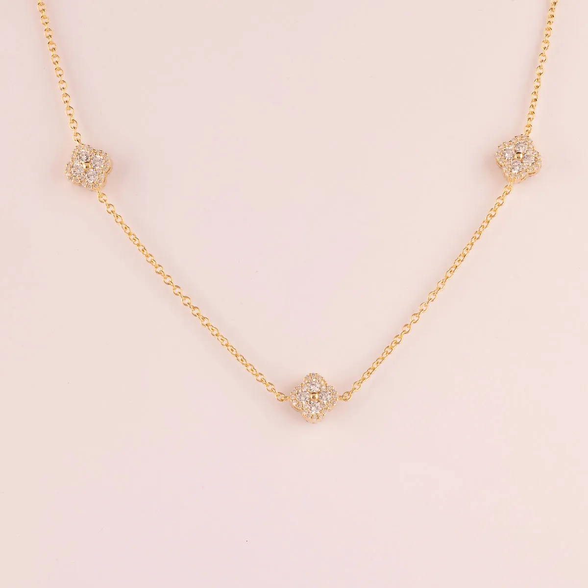 Ultima Edizione Mini Flowers collier chaine 90 cm fleurs