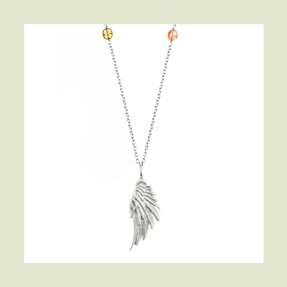 Lorella Tamberi Canal Artemis Large Wing collier tourmalines