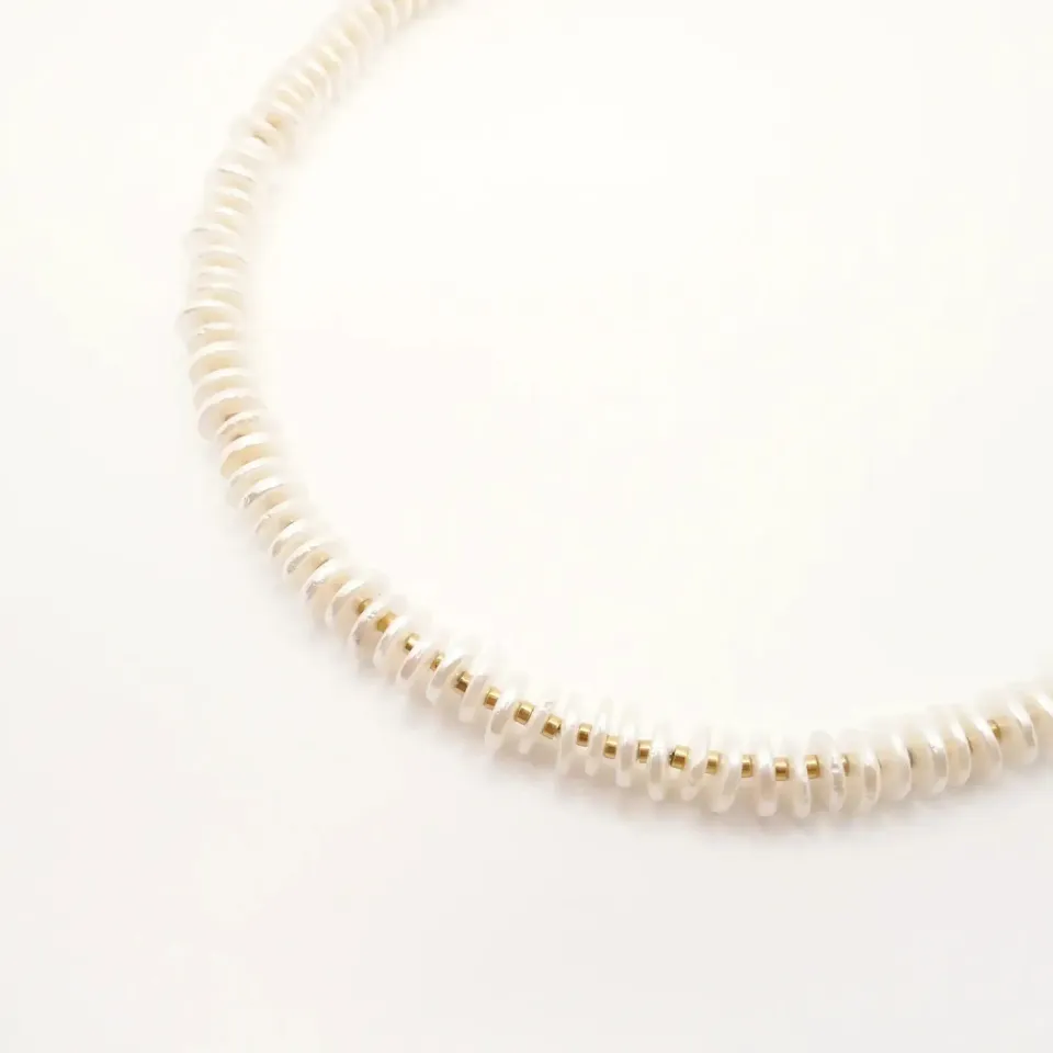 Cloralys Zora collier nacré heishi 39 cm