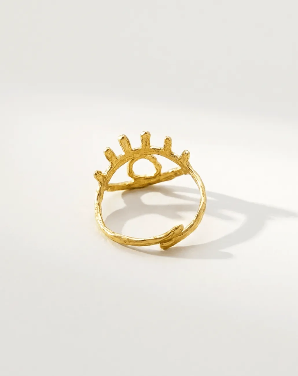 Elise Tsikis Ojo bague œil ajustable jaune 1,6 g