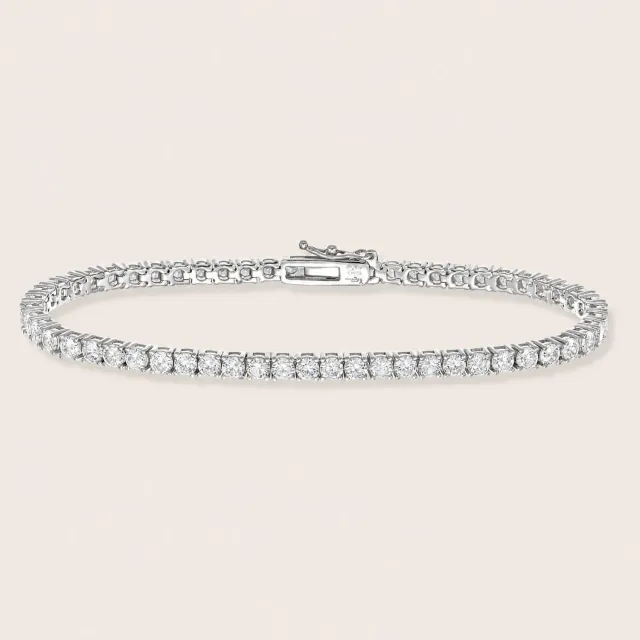 ULTIMA EDIZIONE bracciale tennis bianco 3 mm bracelet