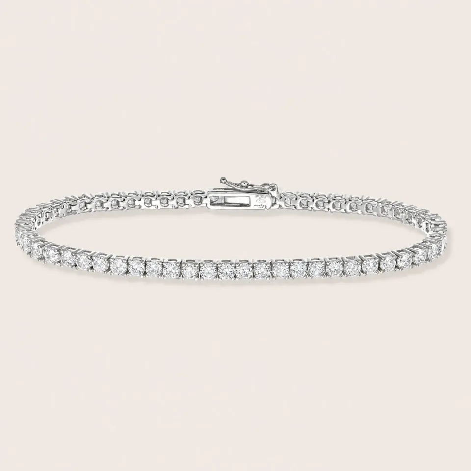 ULTIMA EDIZIONE bracciale tennis bianco 3 mm bracelet