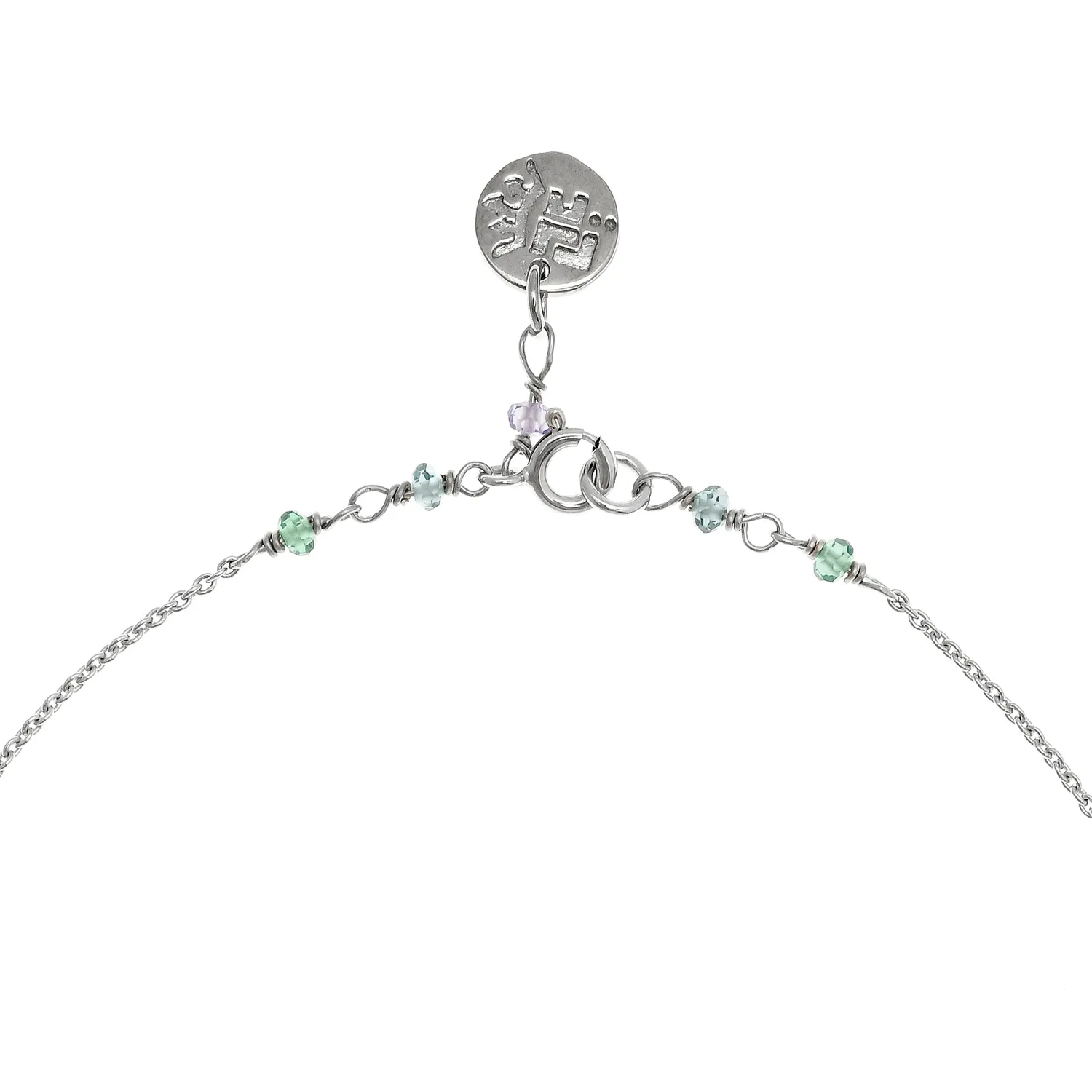 Lorella Tamberi Canal Artemis Wing collier long argenté zircons