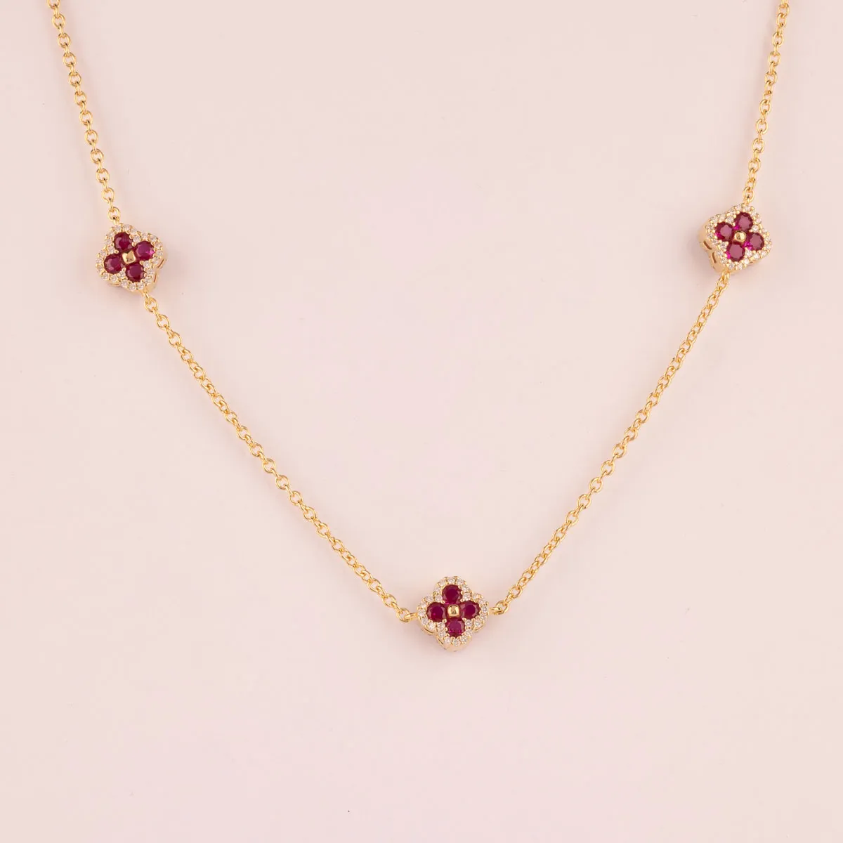 Ultima Edizione Mini Flowers collier chaine 90 cm fleurs