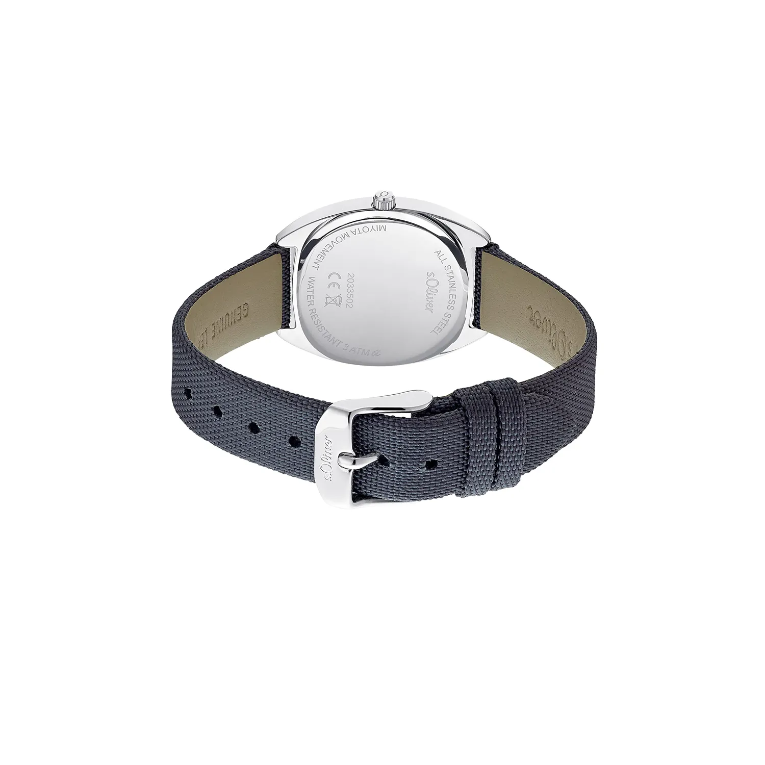 s.Oliver montre femme textile abricot quartz étanche