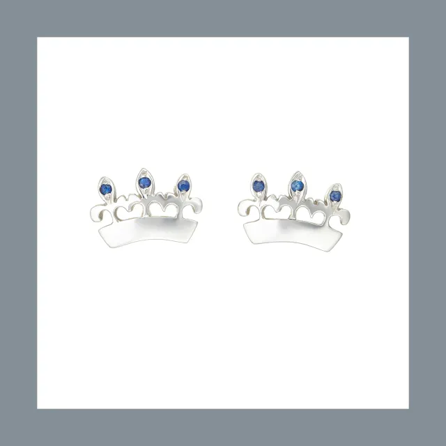 Lorella Tamberi Canal Bee Queen Crown boucles saphirs or blanc