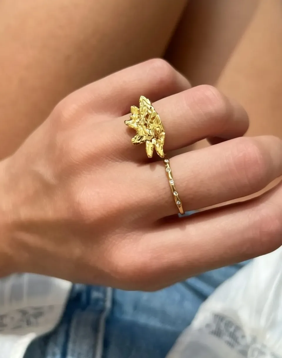 Elise Tsikis Alcudia small bague ajustable doré