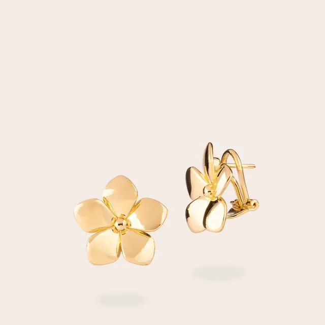 ULTIMA EDIZIONE boucles fleur lisse doré
