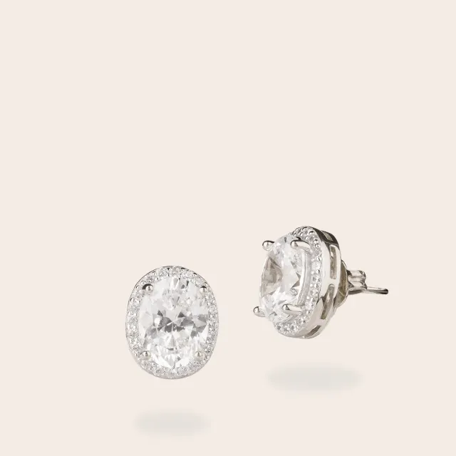 ULTIMA EDIZIONE Lobo boucles ovales blanc
