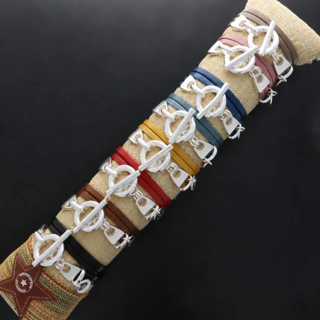 Secret de Cuir N°87 pack 16 bracelets cuir Steph 20