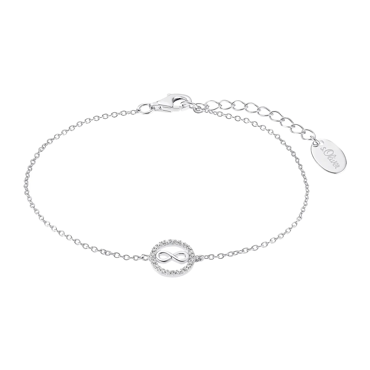s.Oliver Infinity Groß bracelet argent zircon 17-19 cm